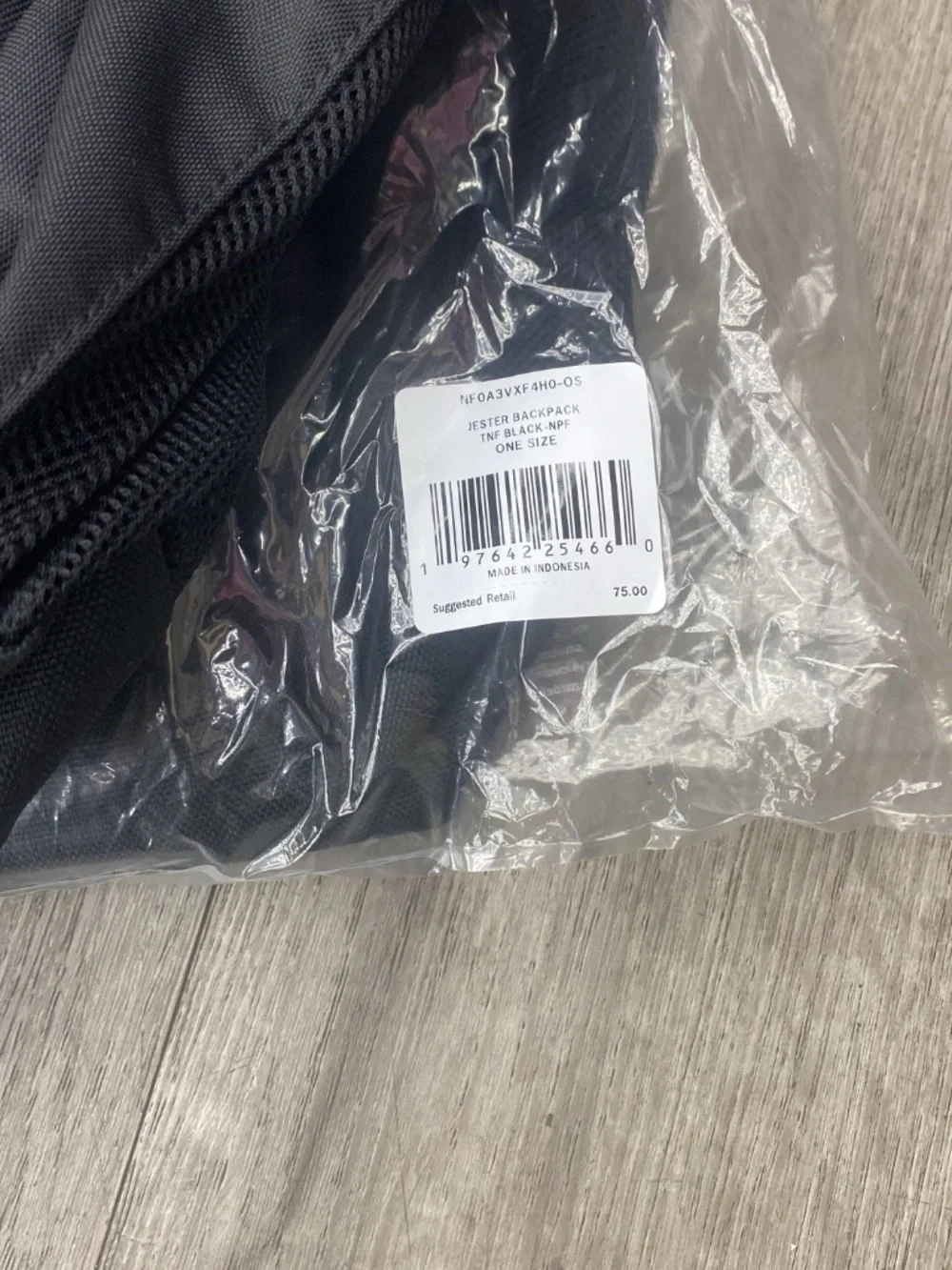 The North Face Jester Backpack Black One Size NF0A3VXF4H0 New With Tags